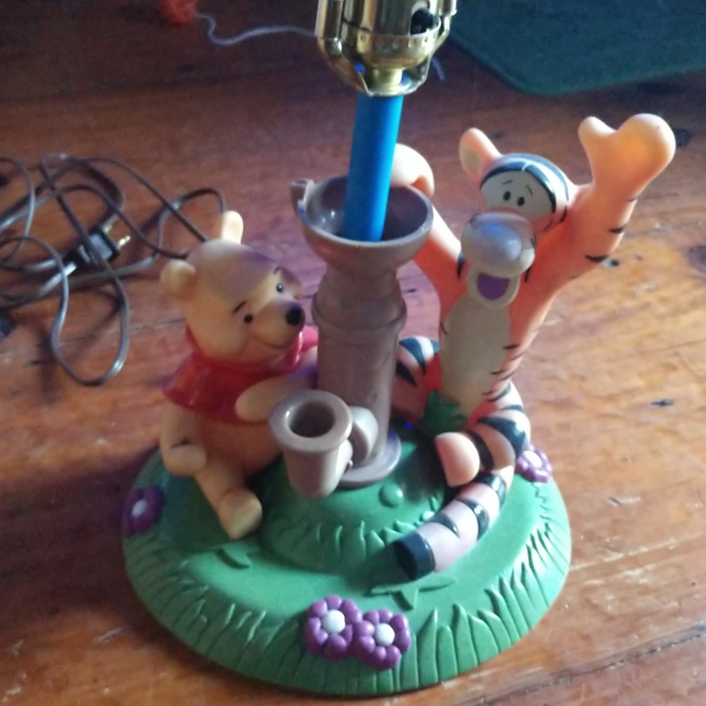 Winnie the Pooh & Tigger too! One of a Kind Custom Lamp